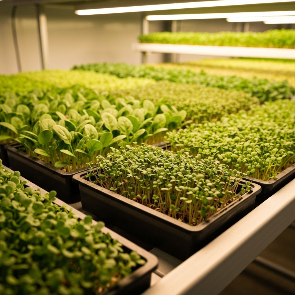 Cultivo tecnológico de microverdes